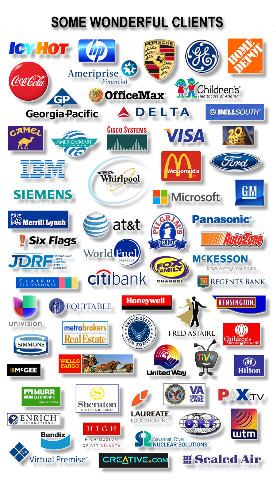 Corporate Magician Comedy Magic Client Company Icons List